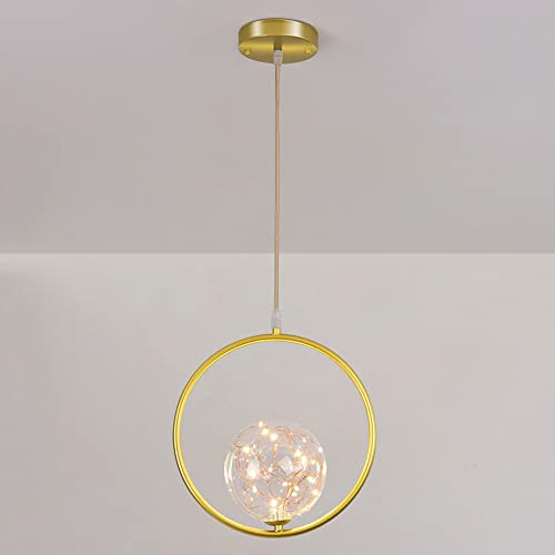 Lámpara colgante de techo para iluminar estancias oscuras con diseño geométrico 2