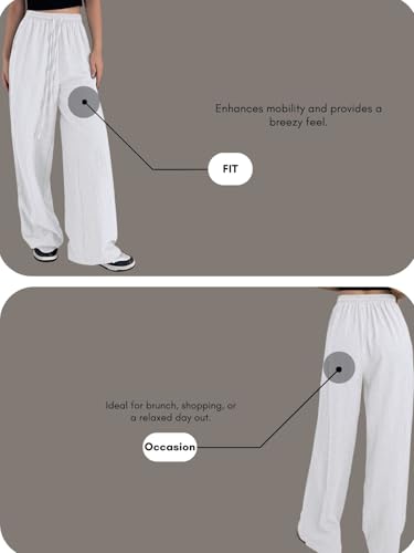 Image of GRECIILOOKS Women Trousers for Women | Women Trousers | Women's High-Waisted Pant | Women Trousers Pants | Korean Trousers for Women