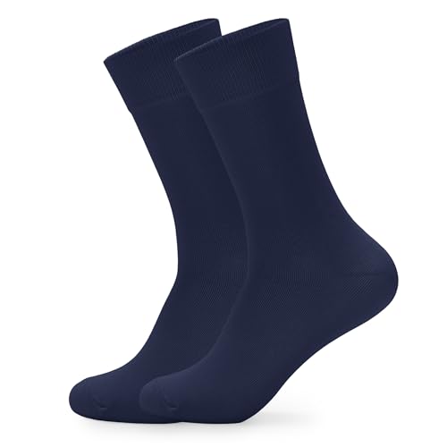 Men's Multi Color Dress Socks Multi Color Comfoy Crew Cotton Dress Socks for Men Wedding Business Size 8-13