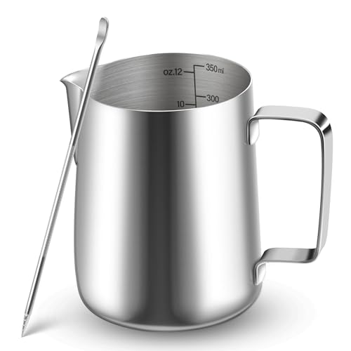 Vonsera Milchkännchen, 350ml Milchkännchen Edelstahl mit...