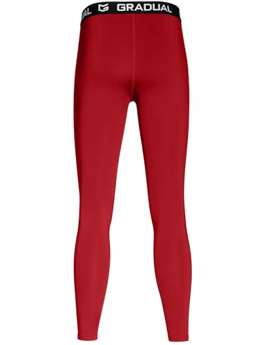 G Gradual Criança-Unissex Calças De Compressão Para Meninos, Camada De Base Térmica Juvenil, Meia-Ca