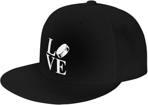 Love Hockey Outdoor Baseball Hat Flat Hat