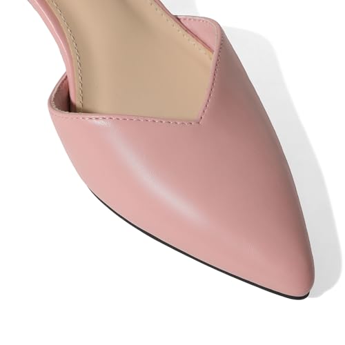 Image of Pointed Toe Low Kitten Heels Women Ankle Strap Slip on Pumps | Closed Toe, 2.2 Inch short heels,Synthetic Upper /Suede,Bridal Dress Shoes - 8 Colors, Wedding, Party and Formal Events
