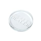 ディーラーボタン 透明クリア DEALER ポーカー カードゲーム dealer button
