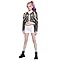 Girls Pop Star Rumi Costume Kids Golden 3 Piece Idol Dancer Rumi Outfit with Golden Chain Print for Kids Halloween Costumes Demon Cosplay Hunters Stage Performance Outfit ZW147M