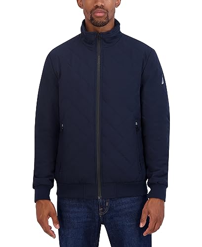 Nautica Men's Lightweight Quilted Bomber Jacket – Mechanical