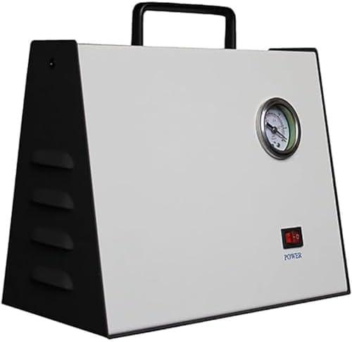 Bomba de vacío de diafragma, sin Aceite, Bomba de vacío de Laboratorio con caudal de 10 L/min, presión Negativa de 0,08 MP y presión Positiva de 20 PSI para experimentos químicos de laborato