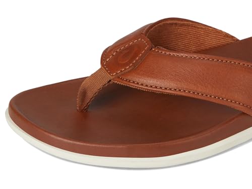 Image of OluKai Olali Men's Leather Sandals, Versatile & Comfortable Flip Flops, Soft & Durable Material, Arch Support & All-Day Wear