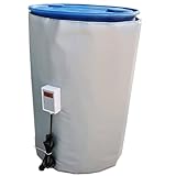 CHIPEL Drum Heater Blanket, 2300w Metal Oil Drum Heater, Industrial Grade/Weather Resistant 55 gal Insulated Drum Heating Blanket, 0~150℃ Adjustable Temperature, Barrel Heater(Grey)