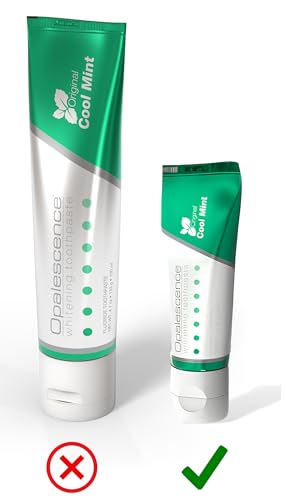 Image of Opalescence Whitening Toothpaste, Travel Size 1 Ounce (6 Pack) Fluoride Teeth Whitening Toothpaste Travel Size, Original Mint Flavor, 402-6