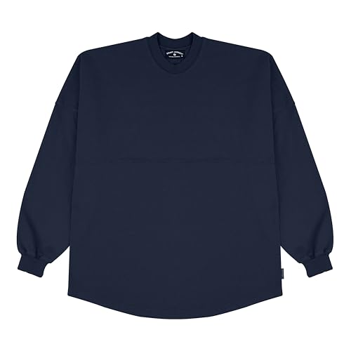 Spirit Jersey Core Essential Jersey Oversized Unisex Long Sleeve Pullover Shirt Heavy Pre-Shrunk 100% Cotton Solid Deep Indigo XL