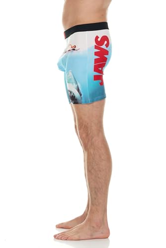Jaws Mens Boxer Briefs - Breathable Stretch No Fly Mens Underwear Boxers with Contoured Pouch (Sizes: S-XL)3