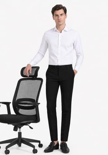 Image of Formal Pants for Men Office Wear - Premium Slim Fit Formal Trouser for Men, College Pant for Boys, Gents Bottom Formal wear for Office Meeting, Party, Gathering, Wedding