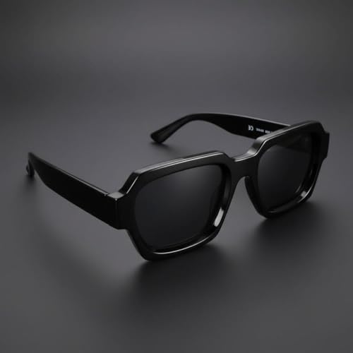 Image of VELOCIRAPTOR Rectangular Luxury Fashion Retro Rectangle Black Tinted Sunglasses for Women Men Square Shades Summer Sunglasses
