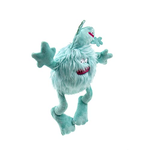 Image of goDog PlayClean Germs Squeaky Plush Dog Toy with Odor-Eliminating Essential Oils, Chew Guard Technology - Seafoam, Small
