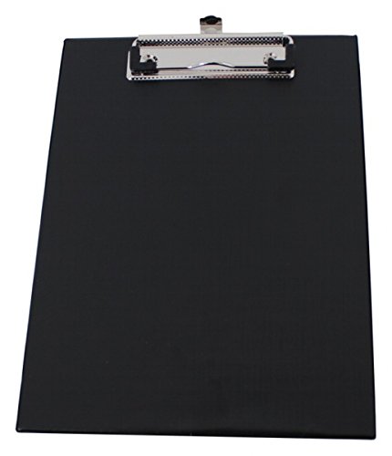 Preisvergleich Produktbild D.RECT 009561 Klemmbrett A5 leinengeprägt schwarz