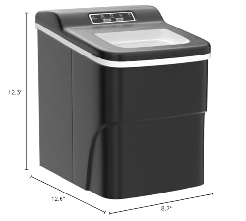 Image of Electactic Commercial Ice Maker Machine,145Lbs /24H Stainless Steel Ice Machine,33lbs Storage, Auto Self-Cleaning Freestanding Ice Maker, Ice Machine Freestanding for Bar /Cafe /Restaurant