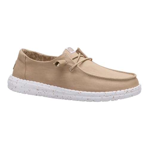 HEYDUDE Wendy Canvas Damen - Scramble on Flache Schuhe - Mokassin Stil - Weihrauch, 40 thumbnail