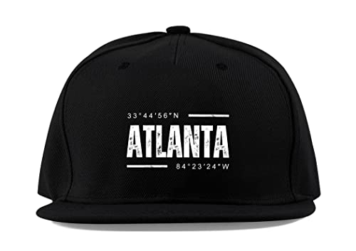 Casquette baseball Atlanta coton respirant visière plate contre soleil