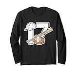 Photo Gallery 17th birthday baseball 17 year old family party matching maglia a manica Photo Gallery 17th birthday baseball 17 year old family party matching maglia a manica