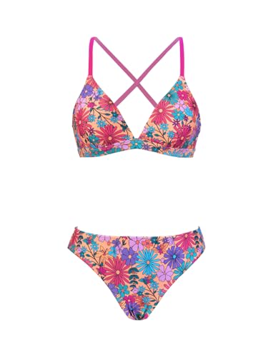 Image of CUPSHE Bikini Set for Women Two Piece Swimsuits V Neck Low Rise Crisscross Back Self Tie Spaghetti Straps