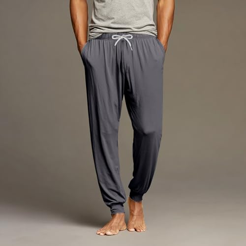 Pajama Pants Men Lounge Lightweight Comfortable Pj Pants Bottoms With Drawstring Sleepwear Soft Pant With Pockets2