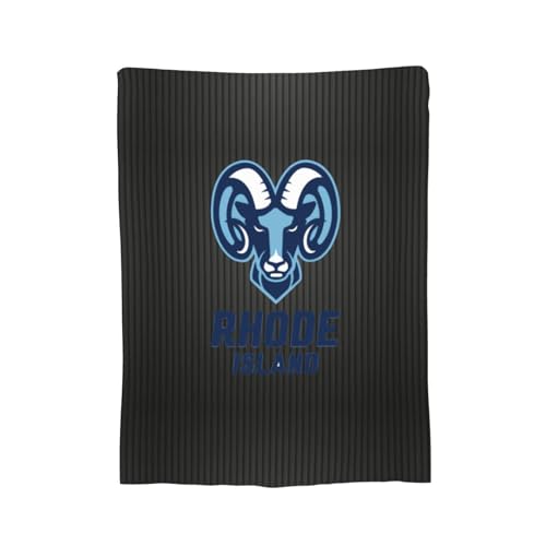 XRPUONG Uri University of Rhode Island Rams Fleece Blanket Very Soft Microfiber Flannel Blanket for Couch Warm and Cozy