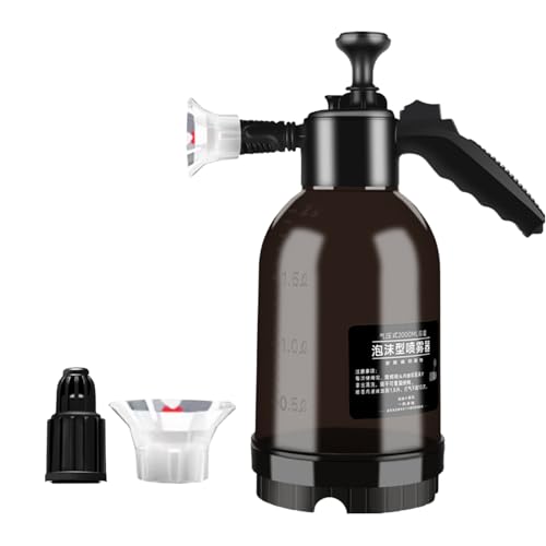 Lata de pulverización de alta presión, botella de capacidad negra, pulverizador de gatillo de compresión, diseño de mango de fugas, presión de agarre ergonómico para contenedor, ideal para jardinería