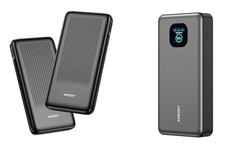 Cargador portátil laptop 140W 25000mAh + 2 Power Banks 10000mAh