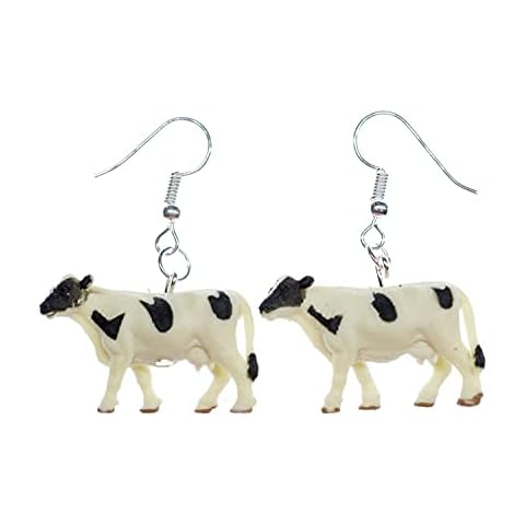 Pendientes de Vaca de Granja de Goma Cover