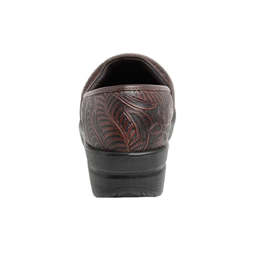 Image of CUSHIONAIRE Women's Claire Slip-On Clog, Vegan Leather, Memory Foam, Lightweight Comfort Clog with 1.5-Inch Heel