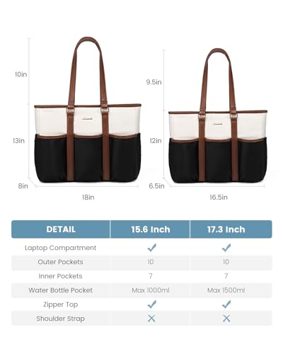 LOVEVOOK Handbag Women's Large Buffer Laptop Bag Shopper Bag Work Bag Briefcase Tote Bag Women Handbag Teacher Bag School Bag Shoulder Bag for University Business School