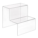 Kanten: glänzend Zeigis Dekotreppe/Warenpodest mit 2 Stufen 200x200x200mm aus PMMA