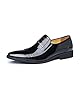 Mens Leather Loafers Dress Shoe Pointed Toe Slip On Mocassins Driving Shoes Fashion Party Wedding Business Shoes Black #1