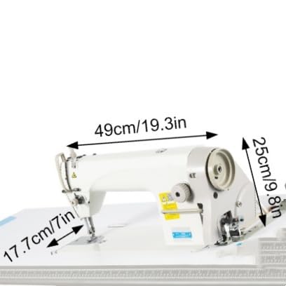 QIANMOON (No Table) 550W Industrial Sewing Machine, Upholstery Sewing Machine with Motor,with Motor and Sewing Machine, Excluding Desk, for Tailors & Drapery Manufacturers (No Table) ?