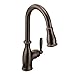 Brantford One Handle Pulldown Kitchen Faucet Featuring Power Boost and Reflex, 1 count, Oil Rubbed Bronze - Moen 7185ORB