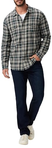 PAIGE Men's Everett Brushed Cotton Button Down Shirt2