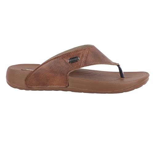 Image of WELCOME Soft Men's Slippers with Cushion FootBed for Adult | Comfortable & Light Weight | Stylish & Anti-Skid | Waterproof & Regular Flip Flops for Gents /Boys