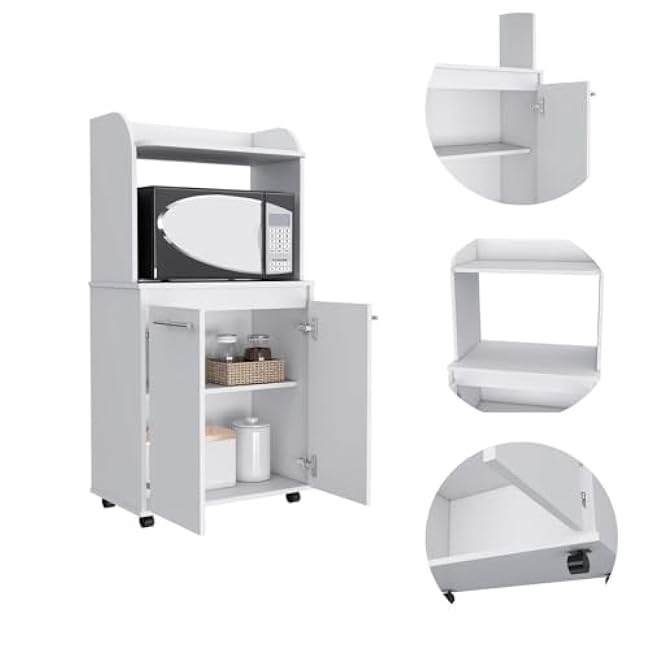 1-Shelf 2-Door Kitchen Pantry White,for Restaurants-WHq9avl1