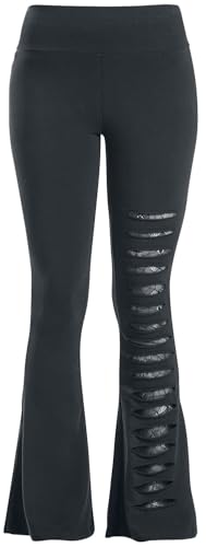 Gothicana by EMP Mujer Leggings Negros con Vuelo y Recortes XXL