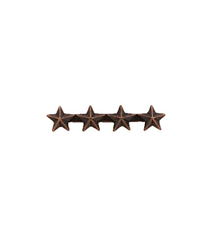Insignia Depot 4 Star 3/16" Bronze Ribbon Device