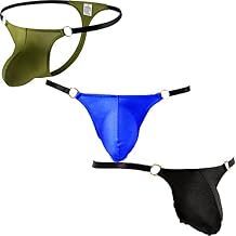 Faringoto Men Thongs and G Strings Underwear Men Low Rise Solid Briefs