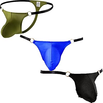 Faringoto Men Thongs and G Strings Underwear Men Low Rise Solid Briefs