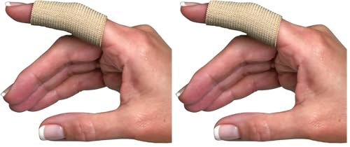 Image of Flents Finger Sleeves, Pain Relief for Arthritis, Inflammation, Cracking, Blisters, Tendonitis & Athletic Stress, Plastic Wrap for Support & Compression, Assorted Size, 12 Count (Pack of 2)