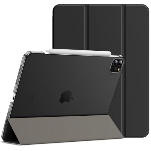 JETech Funda para iPad Pro 11 Pulgadas, Modelos 2022/2021/2020, Compatible con Pencil, Smart Cover Auto-Sueño/Estela (Negro)
