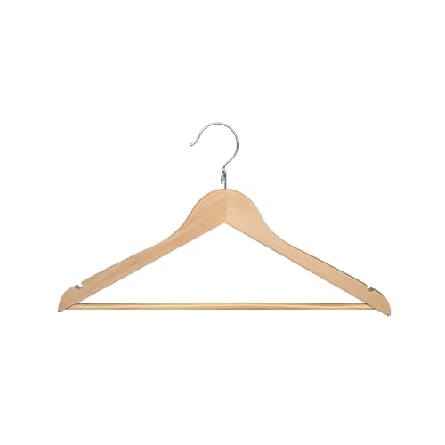 Proman Products - Kascade Hangers, Space Saving Hangers, Customize Your Closet Organization (Natural Color, 50-Pack)