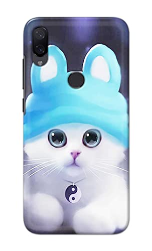 Image of Chinese Cutie Kitten Cat Big Eyes Lovely Girl Ears Hard Back Case Cover for Mi Play Back Cover -(J5) VNS2221