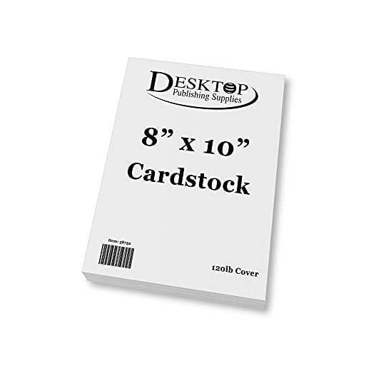 White 8" x 10" Cardstock - Blank SUPER Thick Paper - Heavy Weight 120lb Cover Card Stock for Inkjet & Laser Printer - 15 Sheets