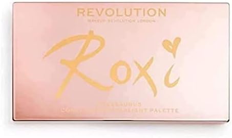 Makeup Revolution X Roxxsaurus Highlighter & Contour Palette, Sculpt, Define & Illuminating Makeup Palette, 8 Shades, Vegan & Cruelty Free, 8 x 0.052 oz.