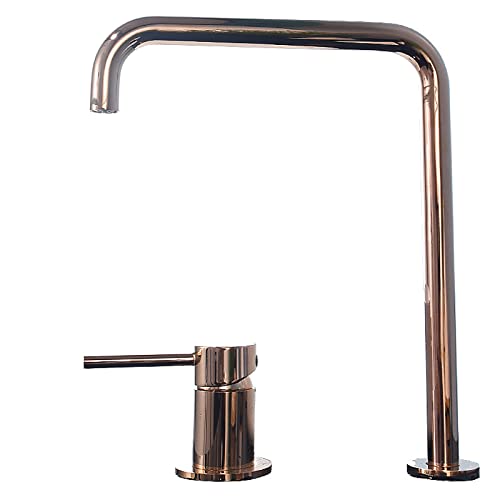 Mitigeur de lavabo robinet de salle de bain sortie d'eau rotative 360 - 2
